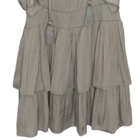 Pookie & Sebastian Dress, Drop Waist Ruffle, Tiered, Dress, Party Grey S NWOT - Picture 5 of 9